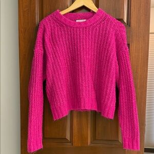 American Eagle Women's Pink Knit Sweater